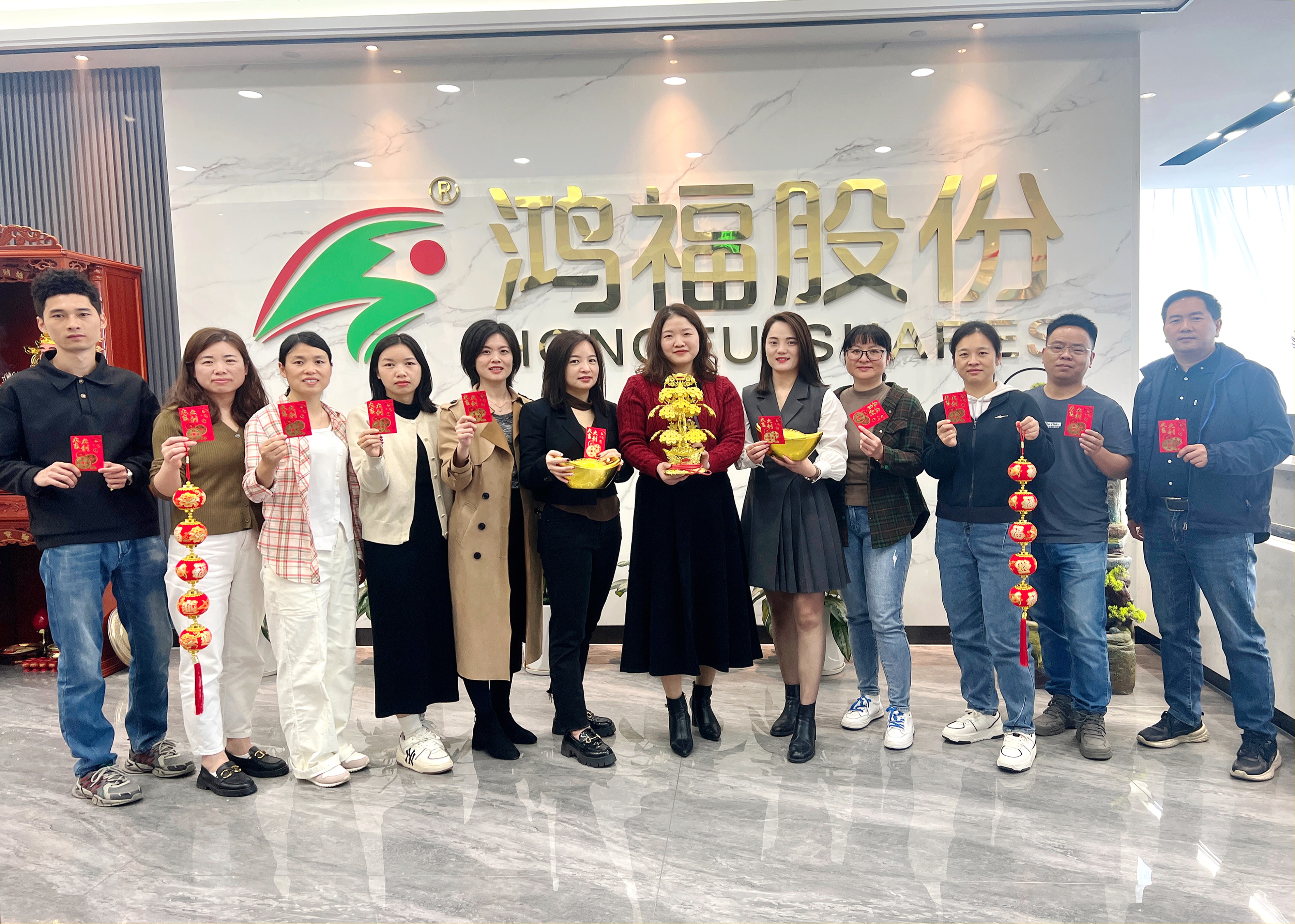 鞭炮齐声响，喜迎开门红！热烈祝贺鸿福股份开工仪式圆满礼成